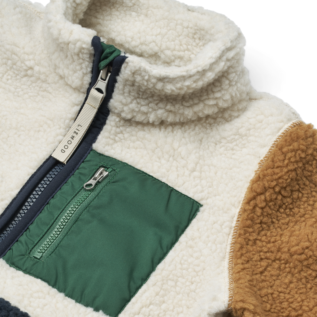 Liewood Nolan Pile Jacket | Classic Navy Multi Mix