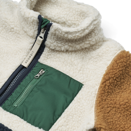 Liewood Nolan Pile Jacket | Classic Navy Multi Mix