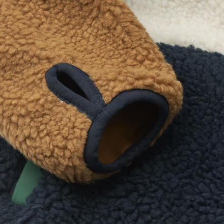 Liewood Nolan Pile Jacket | Classic Navy Multi Mix