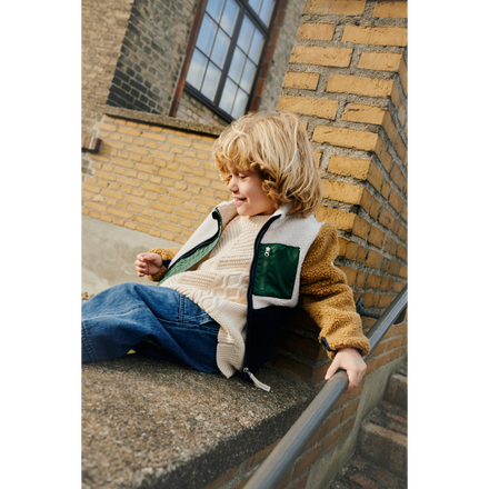 Liewood Nolan Pile Jacket | Classic Navy Multi Mix