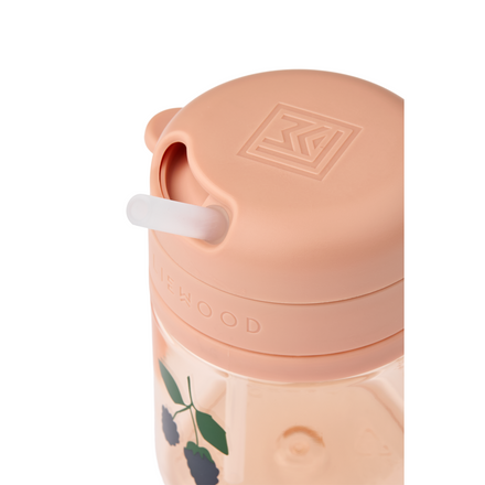 Liewood Pavia Tritan Drinkbeker Met Rietje 280ml | Berry / Pale Tuscany