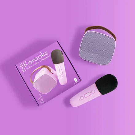 Lalarma Karaoke Set Met Draadloze Microfoon | Lila