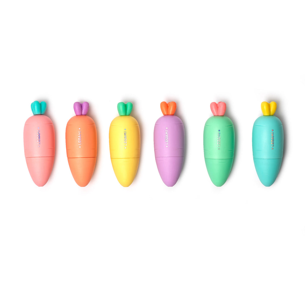 Legami "Carate Team" Set van 6 Markeerstiften | Wortels