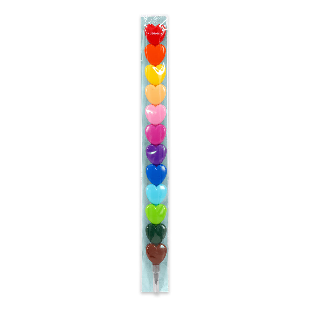 Legami "Dream in Colour" Stapelbare Kleurpotloden | Hartjes