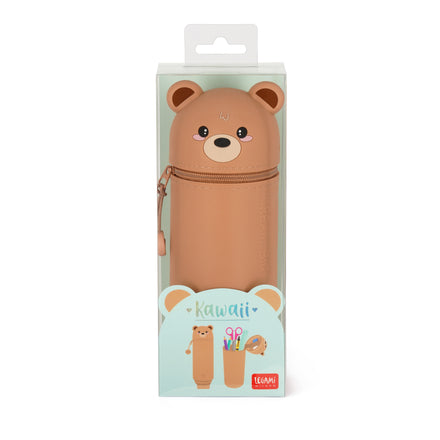 Legami "Hug Me" 2-in-1 Silicone Pennenzak Kawai | Teddybeer