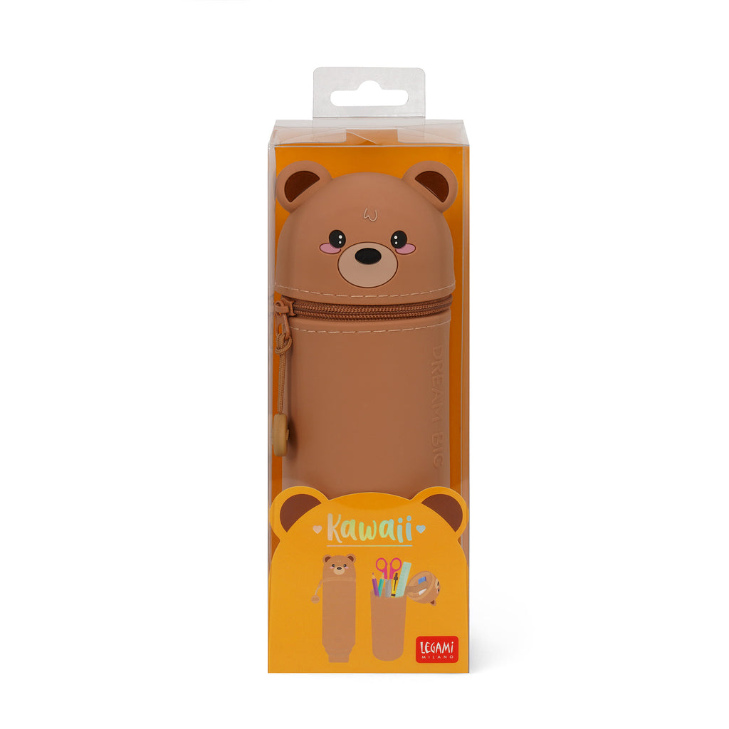 Legami "Hug Me" 2-in-1 Silicone Pennenzak Kawai | Teddybeer
