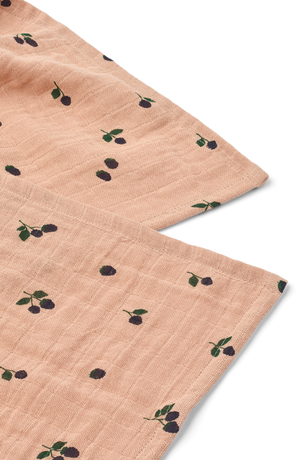 Liewood Lewis Hydrofiele Doeken 2-Pack | Mini Berry / Pale Tuscany