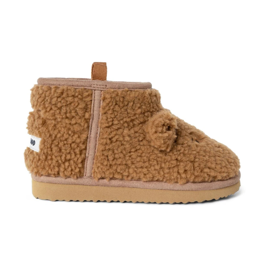 Liewood Alban Bear Pile Boot Pantoffels | Golden Caramel