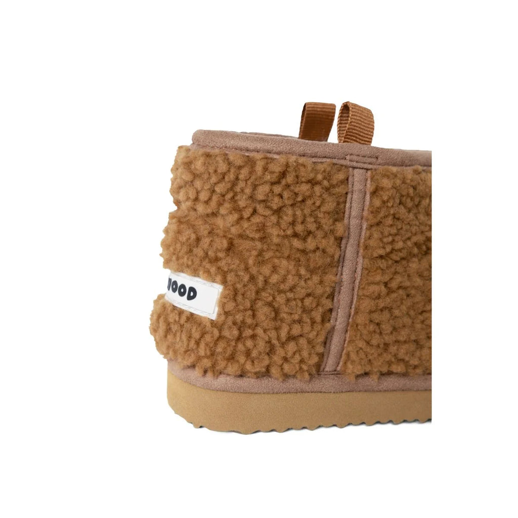 Liewood Alban Bear Pile Boot Pantoffels | Golden Caramel
