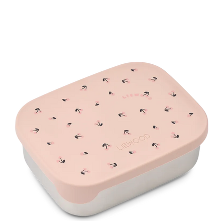 Liewood Arthur Printed RVS Lunchbox | Mini Cherry Heart / Rosey
