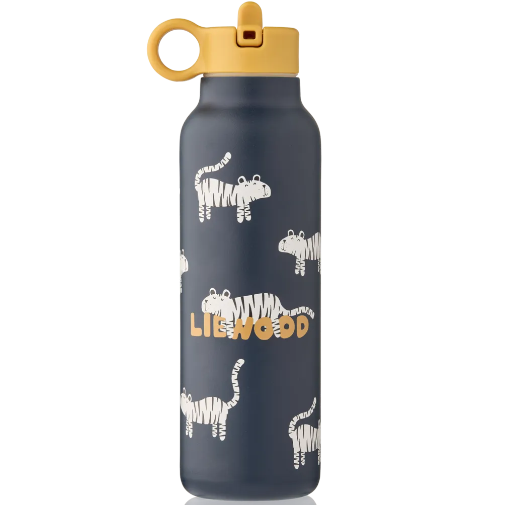 Liewood Falk RVS Drinkfles 500 ml | Tiger / Classic Navy