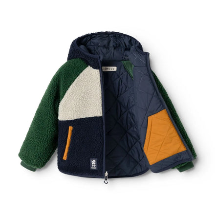 Liewood Jackson Omkeerbare Jas | Garden Green Multi Mix