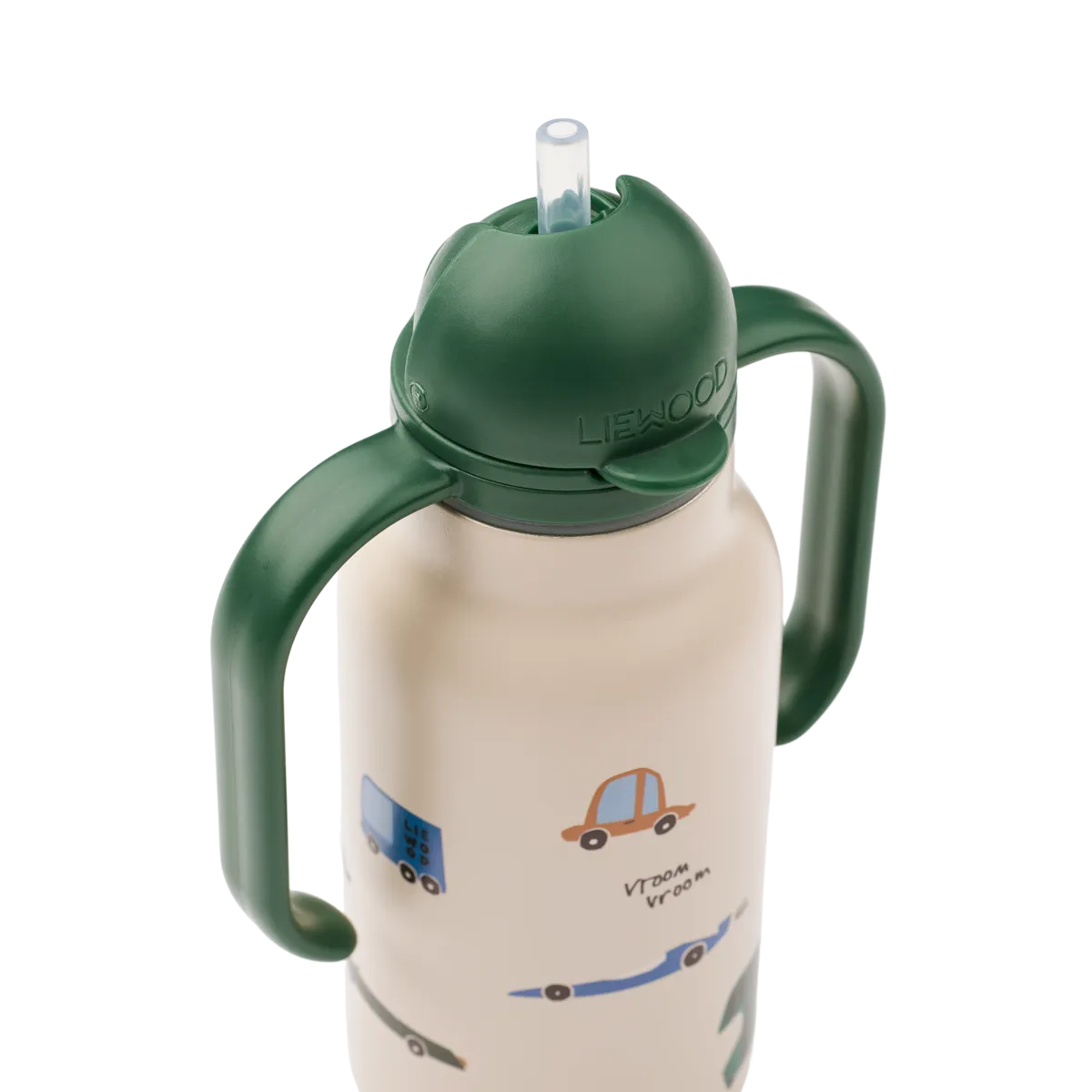 Liewood Kimmie RVS Drinkfles 250ml | Cars / Sandy