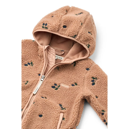 Liewood Mara Pile Jas | Berry / Pale Tuscany / Embroidery