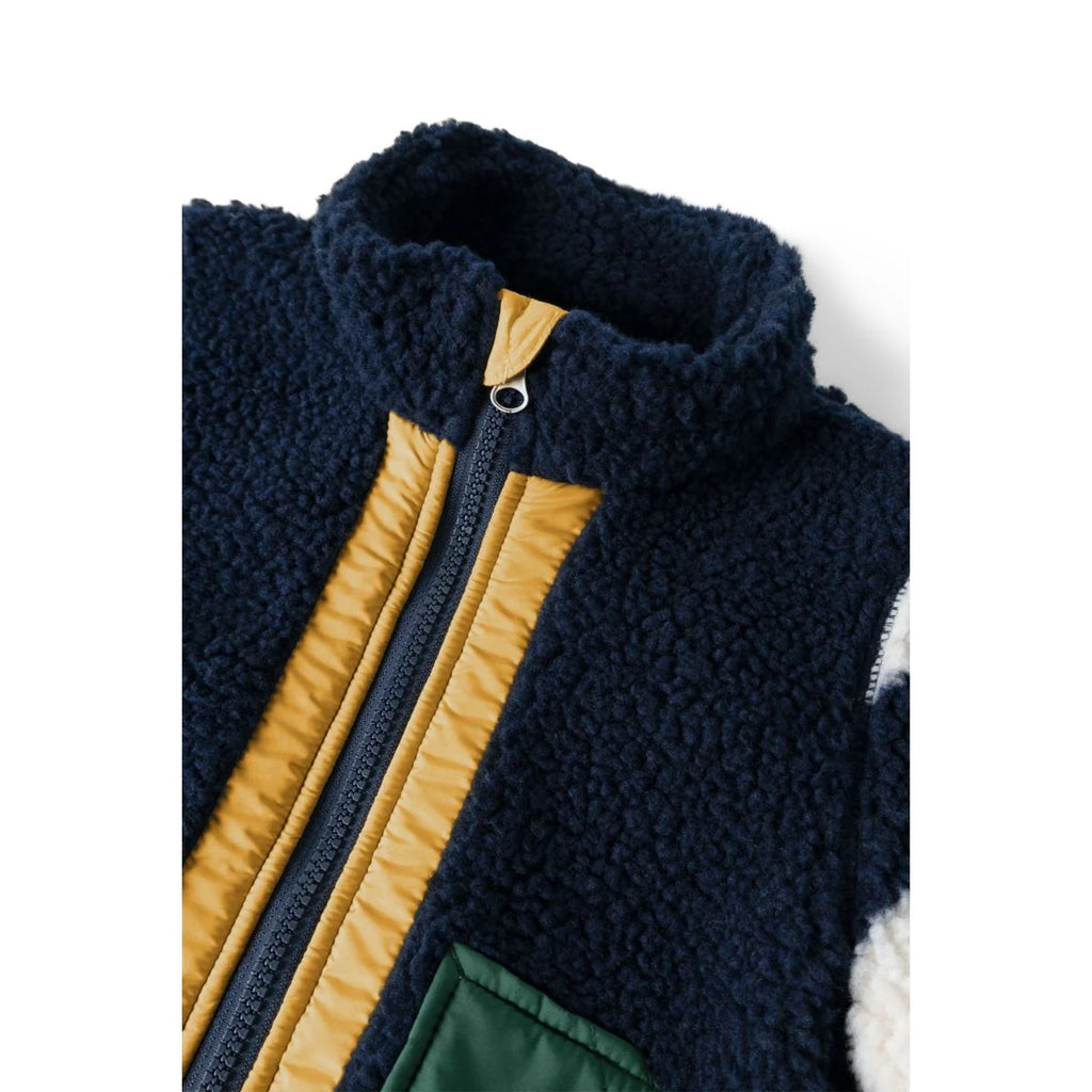 Liewood Noam Pile Jas | Classic Navy Multi Mix