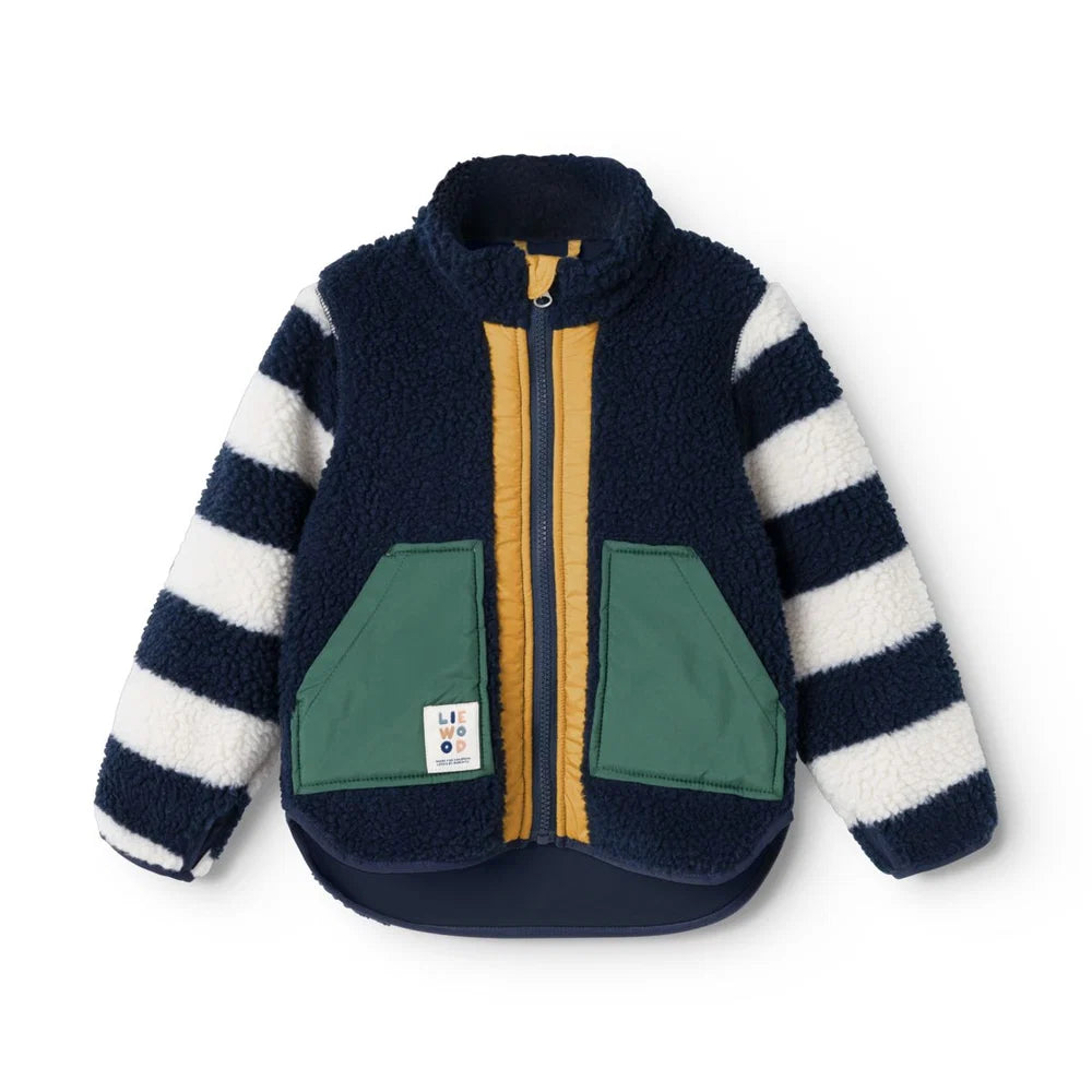 Liewood Noam Pile Jas | Classic Navy Multi Mix