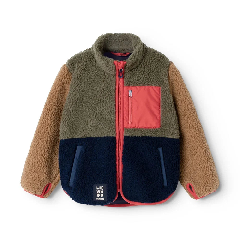 Liewood Nolan Pile Jas | Army Brown Multi Mix