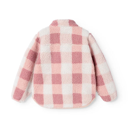 Liewood Nolan Pile Jas | Mega Check / Rose Blush