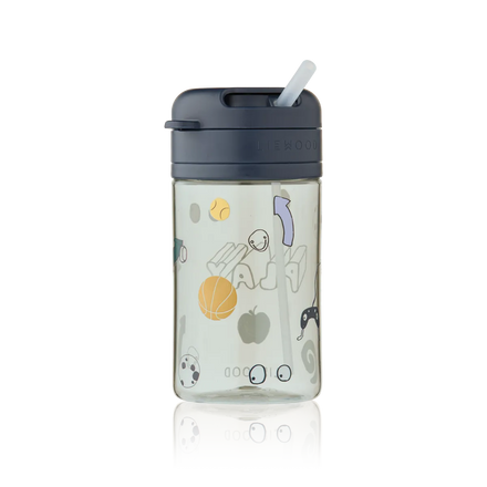Liewood Pavia Tritan Drinkfles met Rietje 500ml | Play / Dusty Peppermint