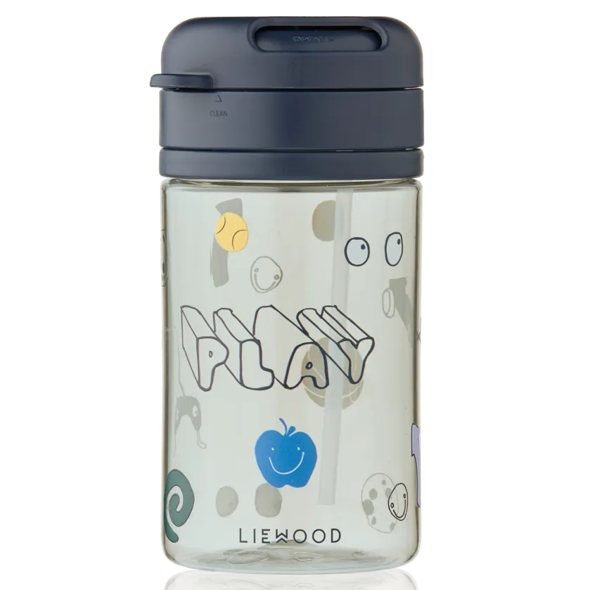 Liewood Pavia Tritan Drinkfles met Rietje 500ml | Play / Dusty Peppermint