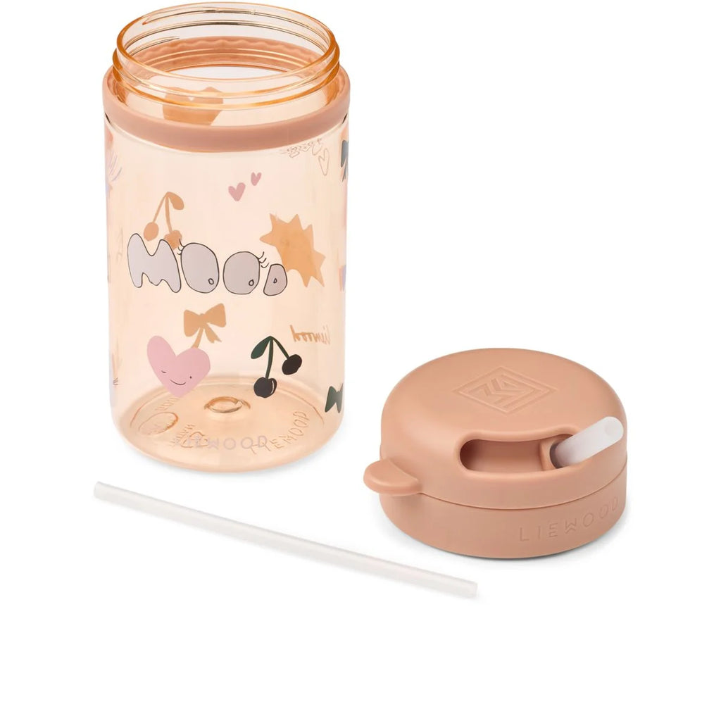 Liewood Pavia Tritan Drinkfles met Rietje 500ml | Mood / Pale Tuscany