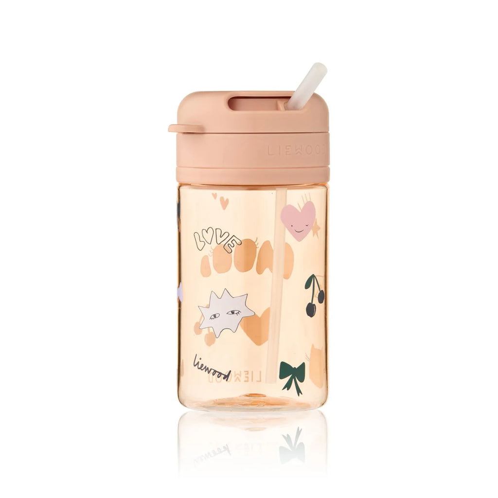 Liewood Pavia Tritan Drinkfles met Rietje 500ml | Mood / Pale Tuscany