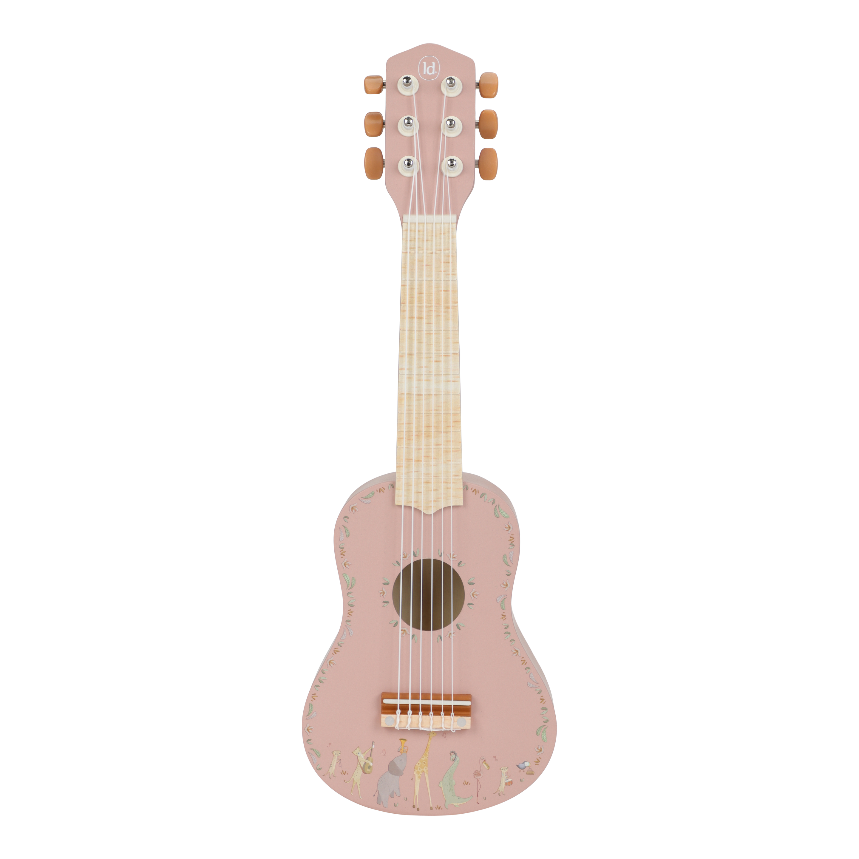 Little Dutch Houten Gitaar Safari Friends | Roze