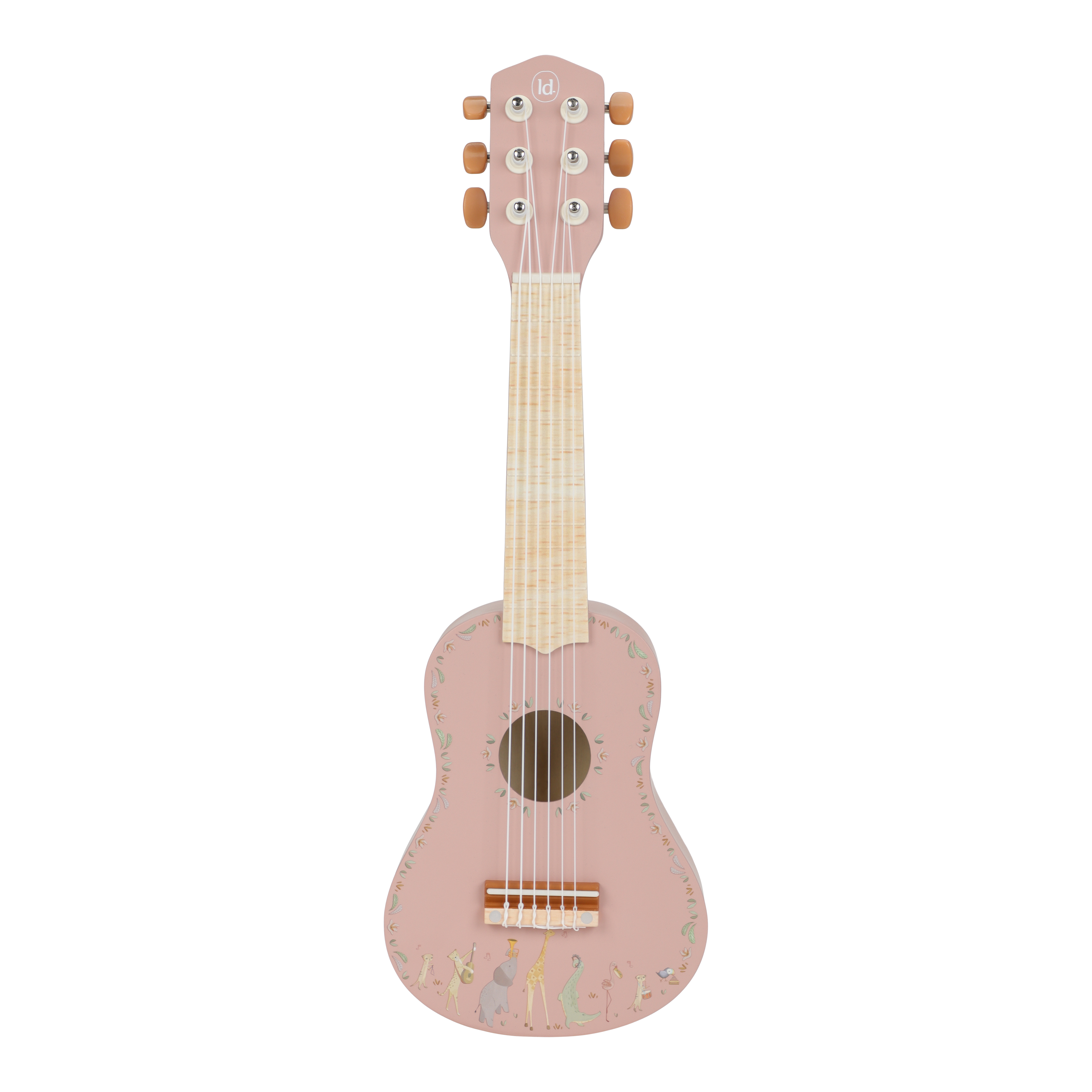 Little Dutch Houten Gitaar Safari Friends | Roze