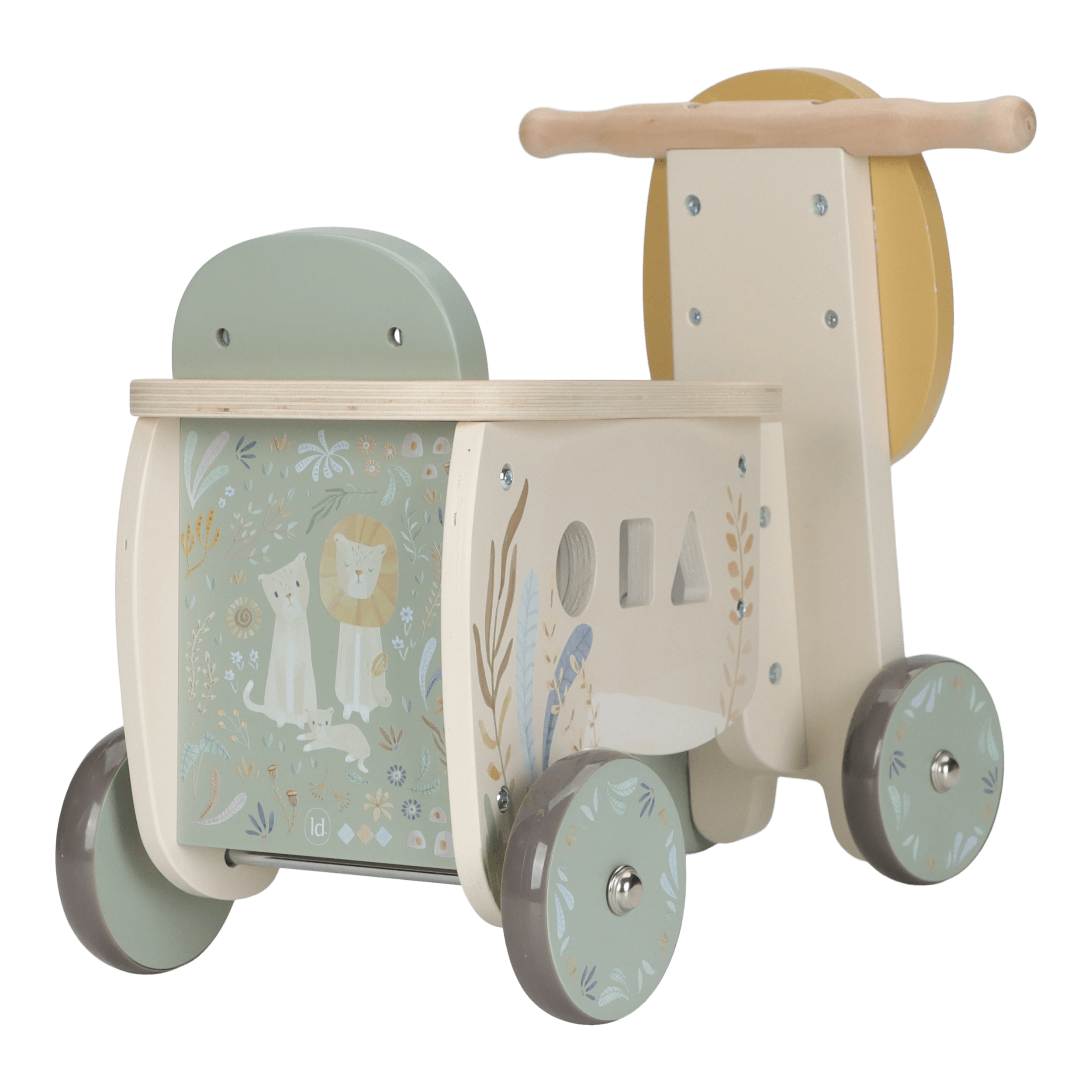 Little Dutch Houten Loopfiets Safari Friends | Leeuw