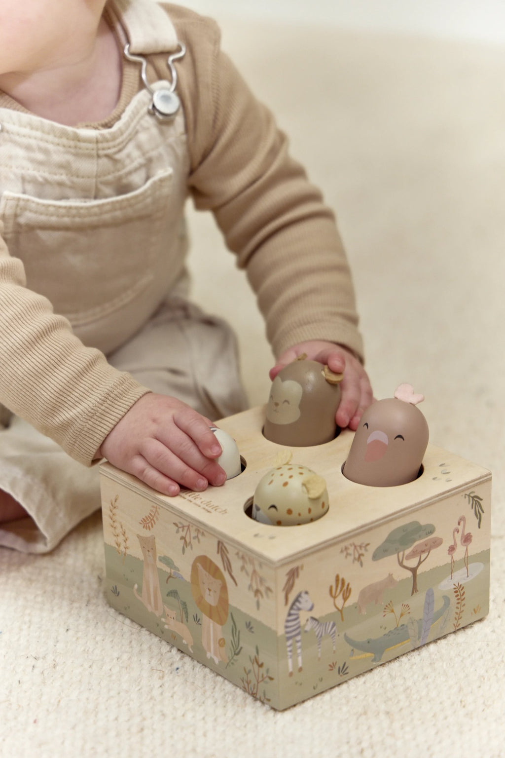 Little Dutch Houten Pop-Up Spel Safari Friends
