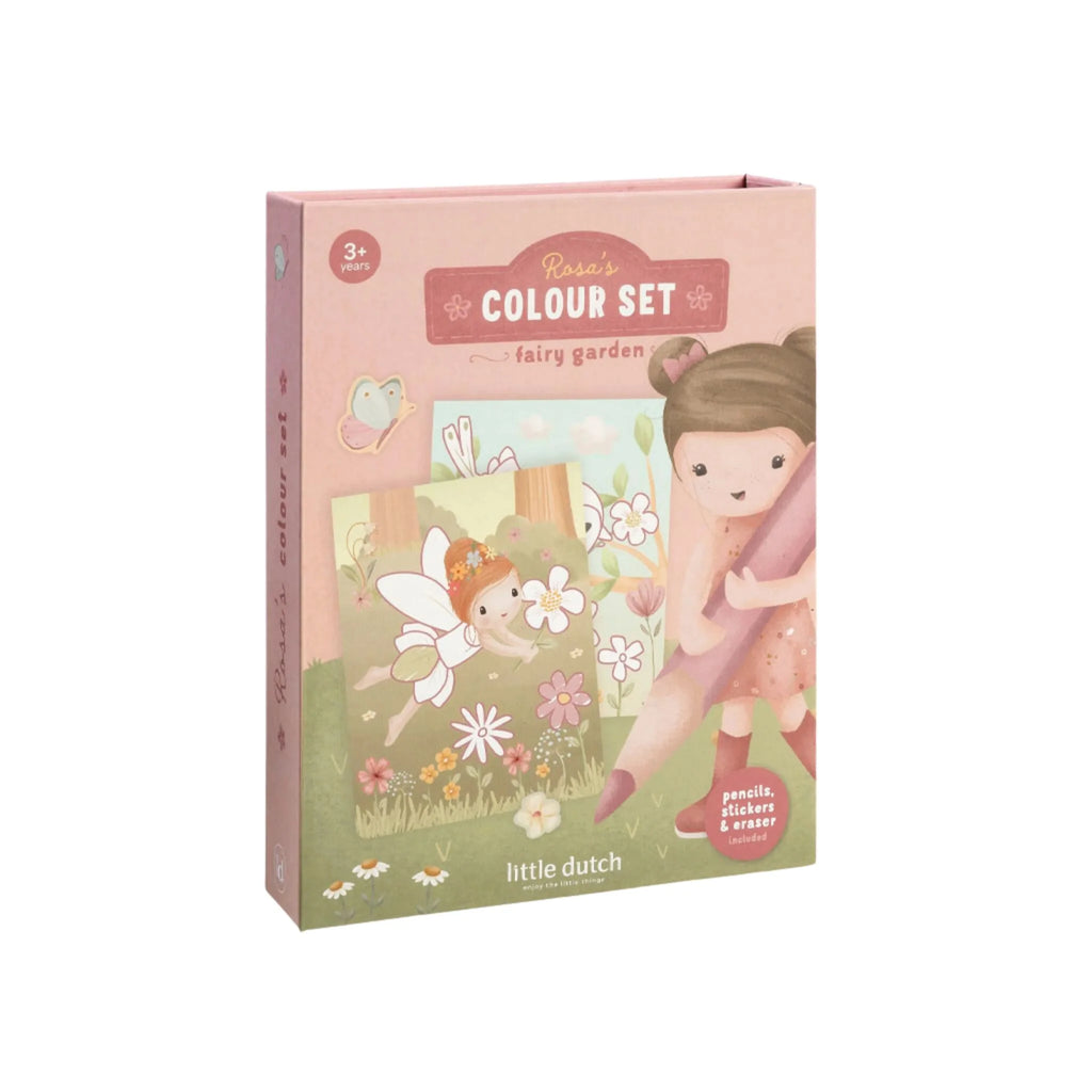 Little Dutch Kleurboek met Magneetsluiting Rosa, creatieve set bij De Gele Flamingo.