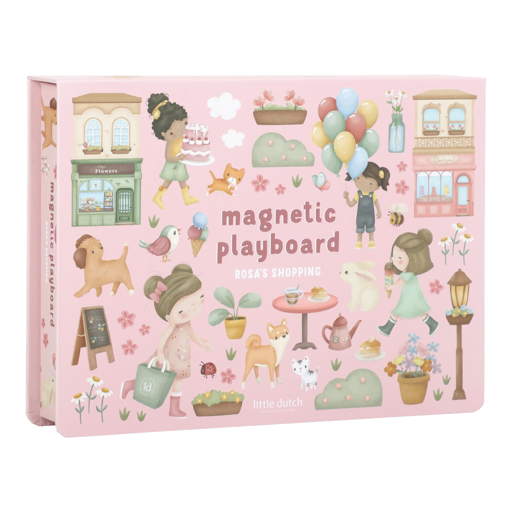 Little Dutch Magnetisch Speelbord Rosa's Winkelstraat, productfoto