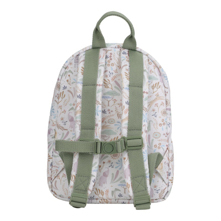Little Dutch Rugzakje 29cm Safari Friends heeft een handig voorvak, te koop bij De Gele Flamingo.
