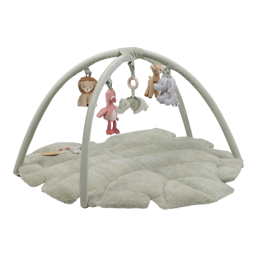 Little Dutch Speeltapijt met Boog Safari Friends, babygym bij De Gele Flamingo