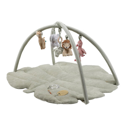 Little Dutch Speeltapijt met Boog Safari Friends, gewatteerd speelkleed van De Gele Flamingo