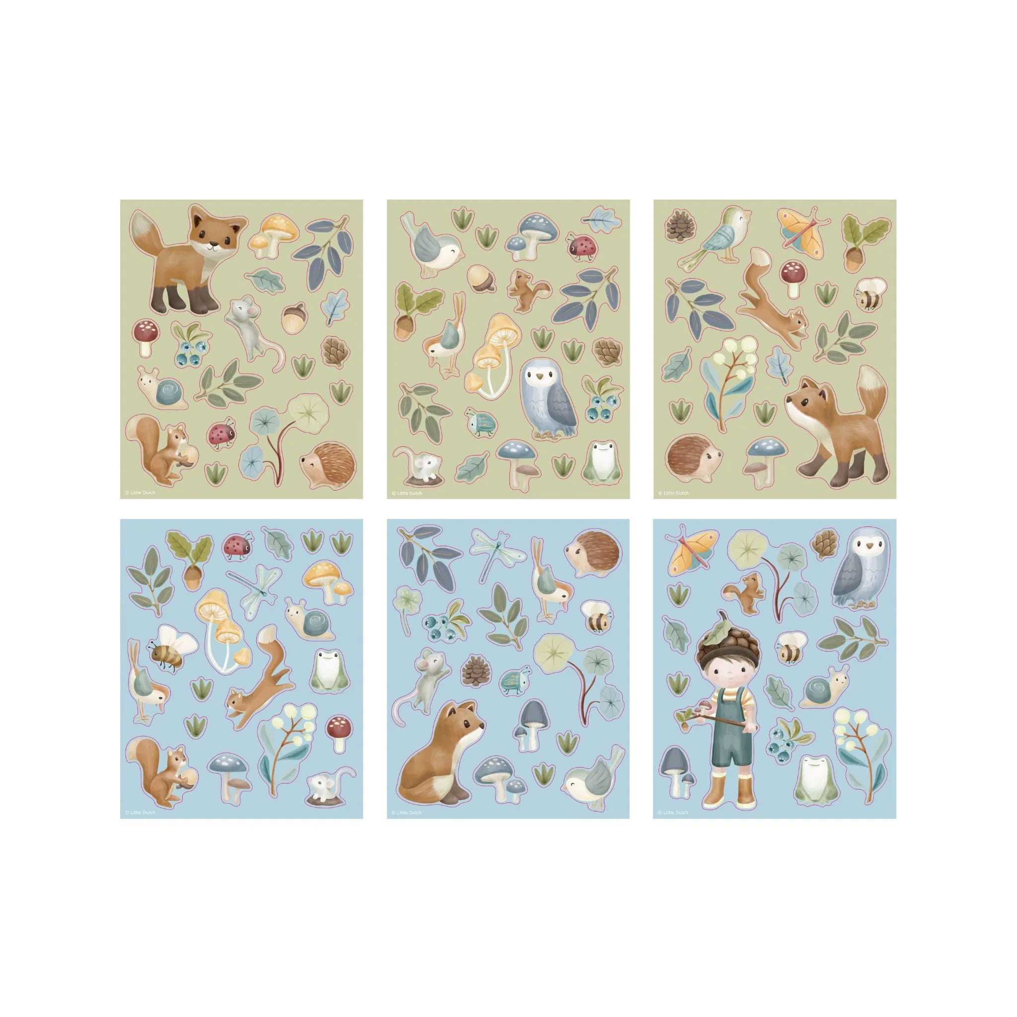 Little Dutch Stickerset Forest Friends twv €4.99