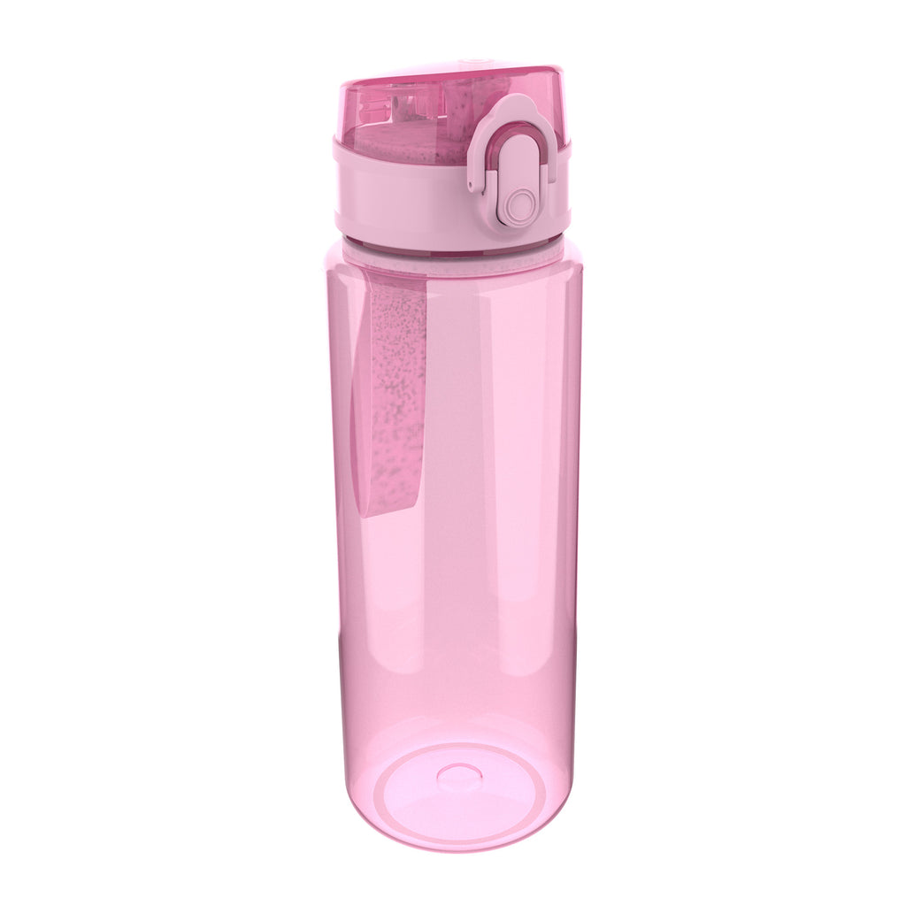 Lunch Buddies waterfles 600 ml Pastel Uni Roze, drinkfles voor school en onderweg bij De Gele Flamingo