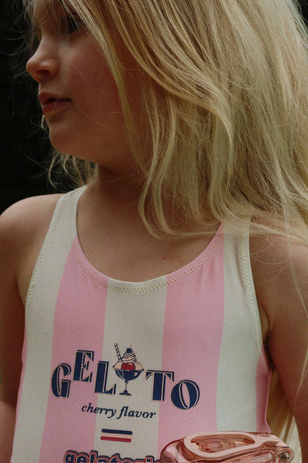 Konges Sløjd Badpak Pomia | Candy Stripe Rose