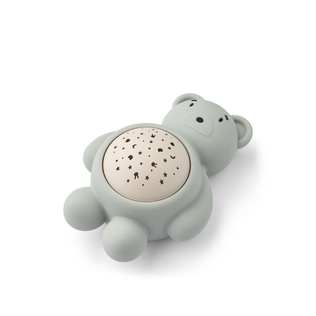 Liewood Manuel Bear Sound And Projector Lamp | Dove Blue