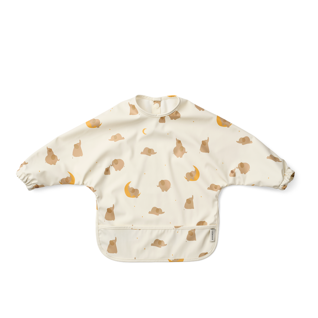 Liewood Merle Printed Slab Met Mouwen | Elephant / Creme De La Creme