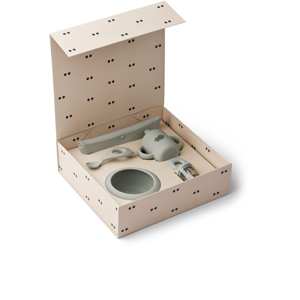 Liewood Mileah Baby Eetset | Dove Blue