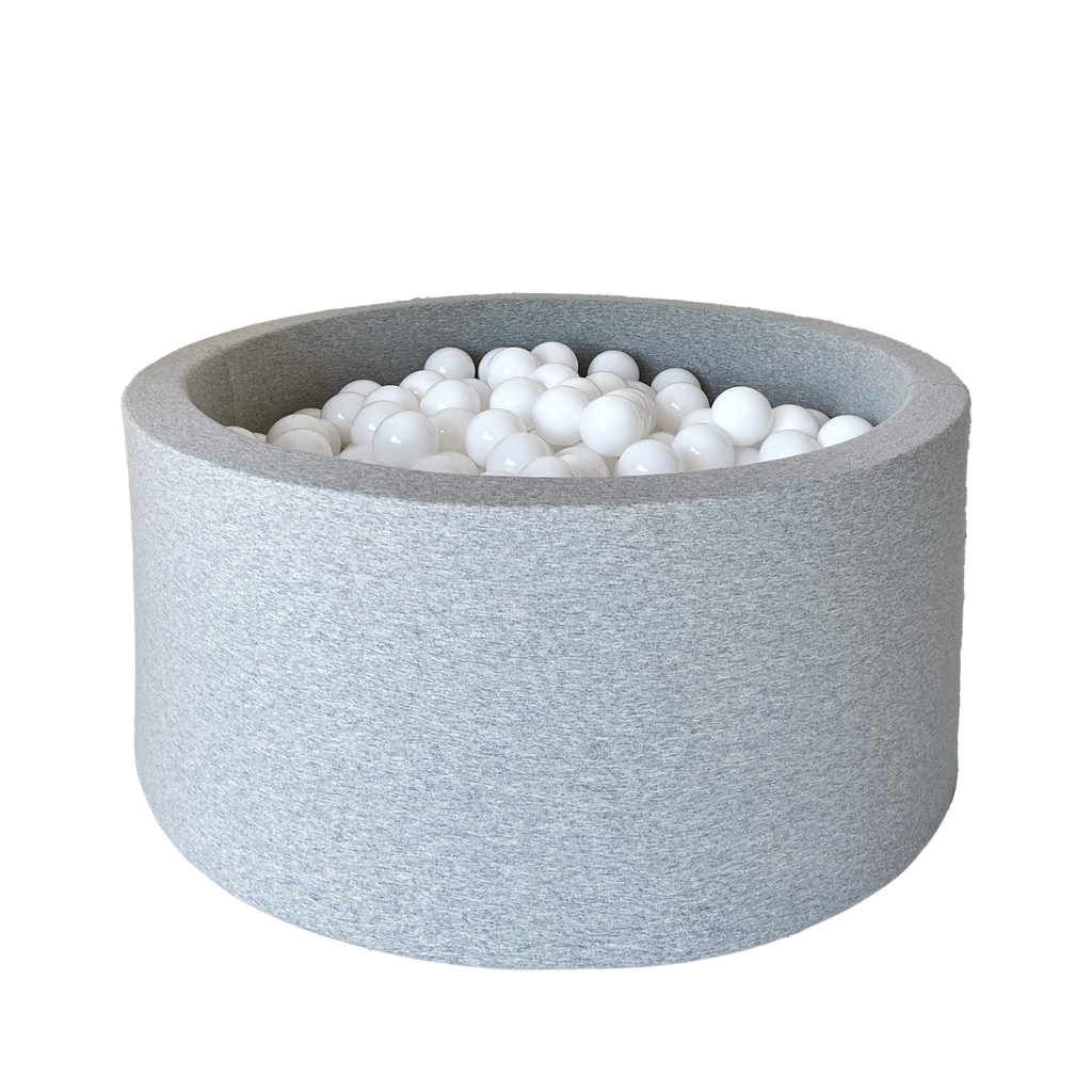 Moje Ballenbad Katoen 90x40cm | Lichtgrijs