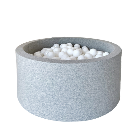 Moje Ballenbad Katoen 90x40cm | Lichtgrijs