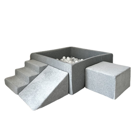 Moje Ballenbad Vierkant & Playset Elementen 3st Soft Velvet | Grijs