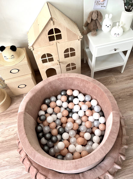 Moje Ballenbad Soft Velvet 90x40cm | Dark Beige