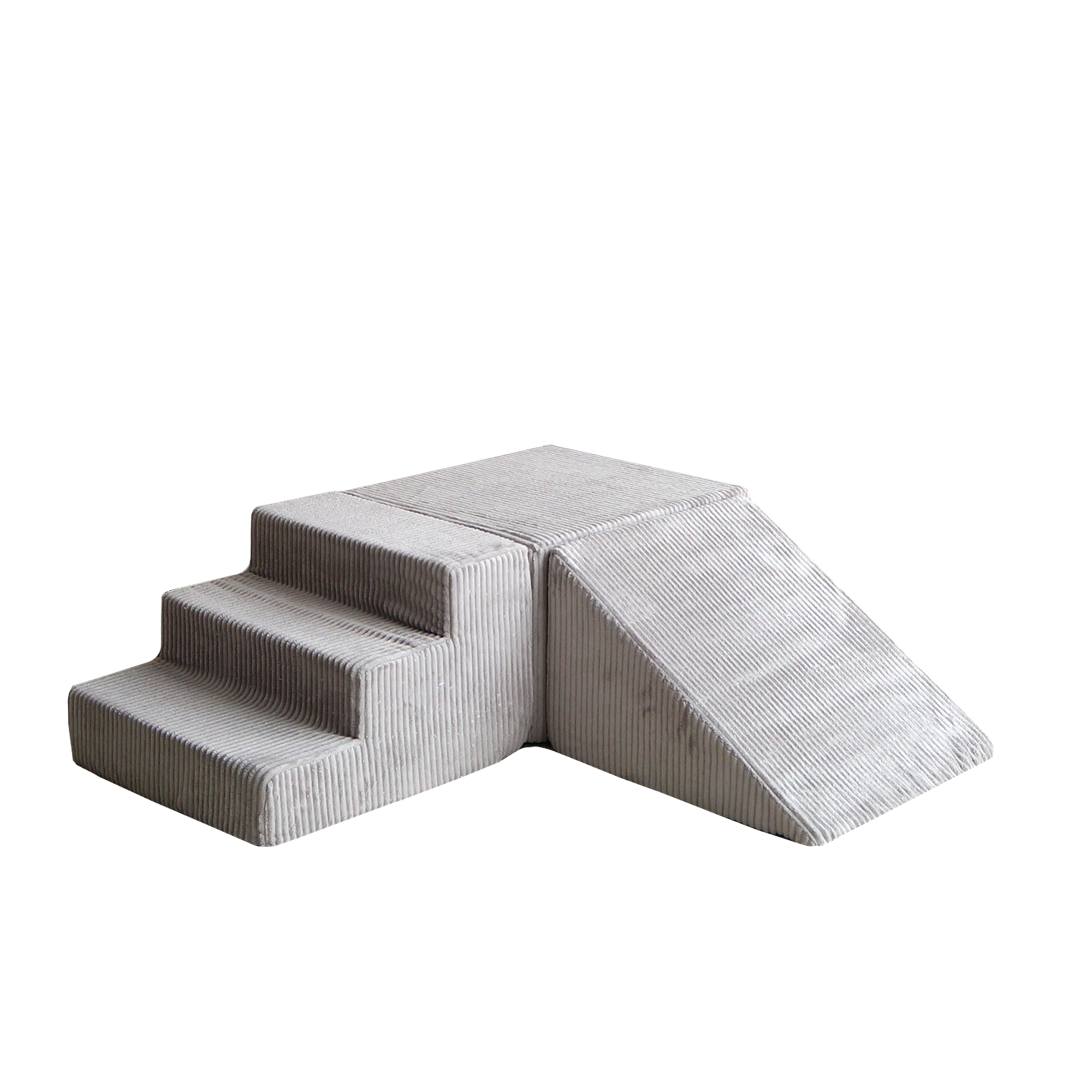 Moje Playset Velvet Rib Elementen 3st | Grijs