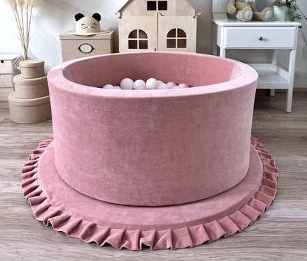 Moje Ballenbad Soft Velvet 90x40cm | Raspberry Pink