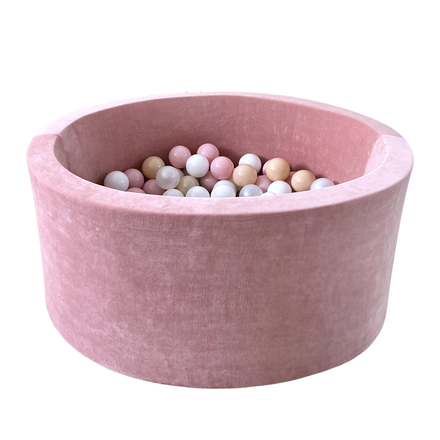 Moje Ballenbad Soft Velvet 90x40cm | Raspberry Pink