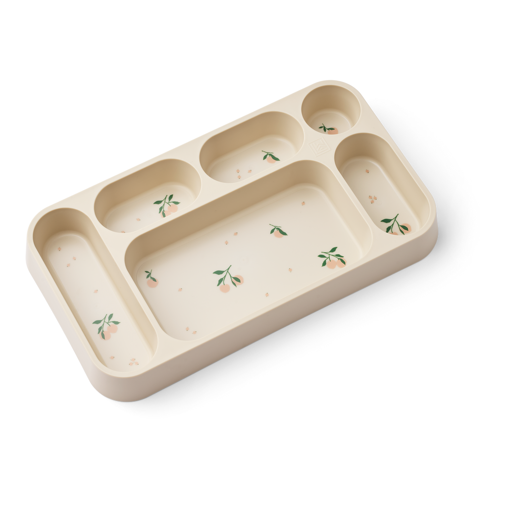 Liewood Mosu Bord Met Verdeelvakjes | Peach / Sea Shell