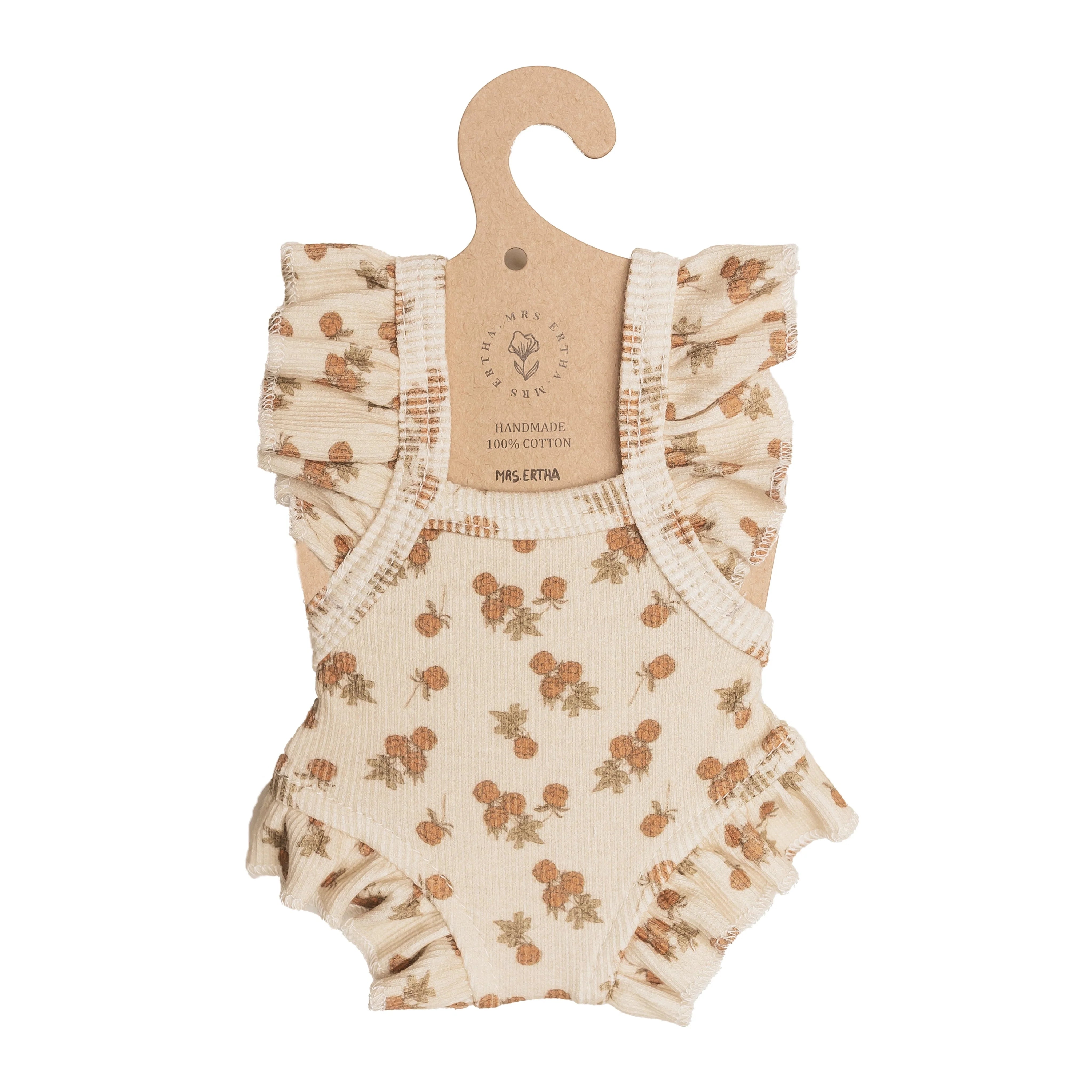 Mrs. Ertha Loretas Poppenkleertjes (34-36 cm) | Frilled Raspberry